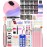 Acrylic Nail Art Kit-Nail Art Manicure Set Acrylic Powder Brush Glitter File French Tips U V Lamp Nail Art Decoration Tools Nail Drill kit for beginners with everything at home (White)