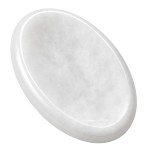 Amazing Gemstone Snow Quartz Worry Stone Crystals and Healing Stones - Worry Stones for Stress Relief Gifts - Piedra Crystal Fidget for Meditation - Unique Stocking Stuffers and Birthday Gifts
