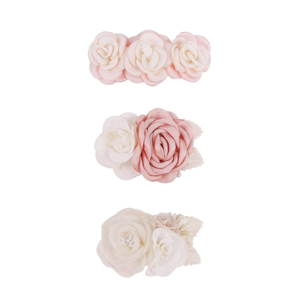 Flower Hair Clips Set-Cherrboll 3pcs Floral Hair Bow Accessories for Baby Girl Toddles Teen Gifts