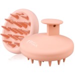 2 Pack Silicone Scalp Massager Shampoo Brush, Shower Scrubber with Soft Bristles, Hair Growth & Dandruff Treatment, Wet/Dry Hair Massager for All Hair Types