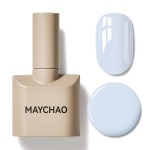 MAYCHAO 15ML Blue Gel Nail Polish 1Pc Baby Blue Gel Polish Soak Off UV LED Nail Polish Nail Art Starter Manicure Salon DIY at Home, 0.5 OZ