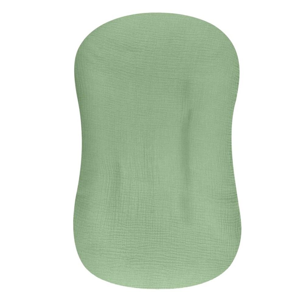 Hooyax Muslin Baby Lounger Cover, 100% Cotton Durable Newborn Lounger Cover, Soft and Breathable Infant Lounger Cover for Boys Girls, Covers Only (Green)