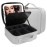 MOMIRA Makeup Bag with Mirror and Light Travel Makeup Train Case Cosmetic Bag Organizer Portable Artist Storage Bag with Adjustable Dividers Makeup Brushes Storage Organizer Silver