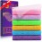 UJFQBH 6 Pieces African Bath Sponge African Net Long Net Bath Sponge Exfoliating Shower Body Scrubber Back Scrubber Skin Smoother,Great for Daily Use (Purple, Purple, Pink, Orange, Blue, Green)