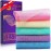 UJFQBH 5 Pieces African Bath Sponge African Net Long Net Bath Sponge Exfoliating Shower Body Scrubber Back Scrubber Skin Smoother,Great for Daily Use (Purple, Pink, Green, Blue, White)