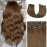 Honsoo Chestnut Brown Remy Clip In Hair Extensions Real Human Hair 18inch 70g 7pcs Sliky & Soft Clip ins