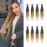 8 Pack Ombre Braiding Hair Pre Stretched - 20 75G/Pack Premium Pre Stretched Braiding Hair Extensions, Professional Itch Free Yaki Texture Prestretched Hair(1B/27/613)
