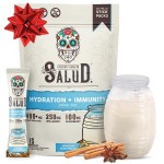 Salud 2-in-1 Hydration Packets + Immunity Electrolytes Powder, Horchata - Agua Fresca Drink Mix, Elderberry, Dairy & Soy Free, Non-GMO, Gluten Free, Vegan, Low Calorie, 1g Sugar (15 Servings)