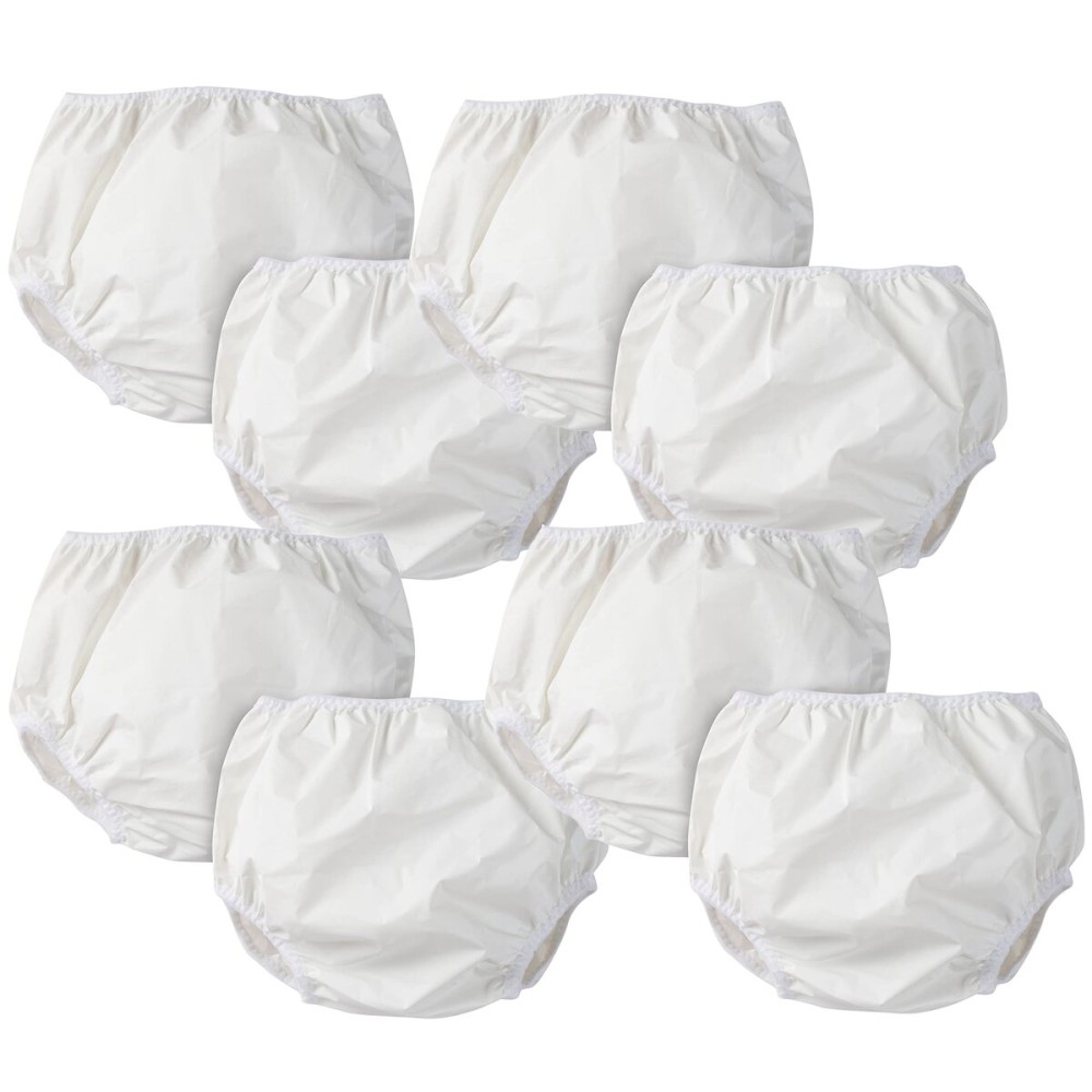 Gerber Unisex Baby 8 Pack Waterproof Diaper Cover And Toddler Training Underwear, White, 3T US