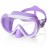Kids Swim Mask 180 Snorkel Diving Mask, Anti-Fog Child Swim Goggles with Nose Cover No-Leak Swimming Goggles Anti-Shattered Lens for Youth 4-15 (Purple)