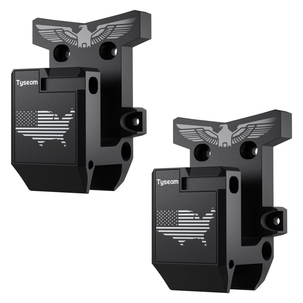 Tyseam Gun Wall Mount for 223/5.56 Rifle + Magazine, AR Wall Mount Holder, AR Rifle Wall Rack Runner Mount with Strong and Solid PA Material Withstand 300Lbs of Tension(2-Pack)