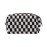 PAZIMIIK Checkered Makeup Bag for Purse Portable Zipper Make Up Pouch Small Cosmetic Case for Travel Accessories (Black)
