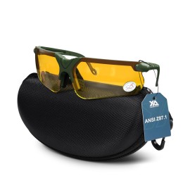 xaegistac Shooting Glasses with Case Anti Fog Hunting Safety Glasses for Adults