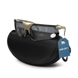 xaegistac Shooting Glasses with Case Anti Fog Hunting Safety Glasses for Adults