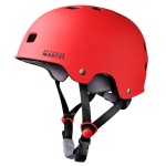 OutdoorMaster Skateboard Cycling Helmet - Two Removable Liners Ventilation Multi-Sport Scooter Roller Skate Inline Skating for Kids, Youth & Adults - XS - Red