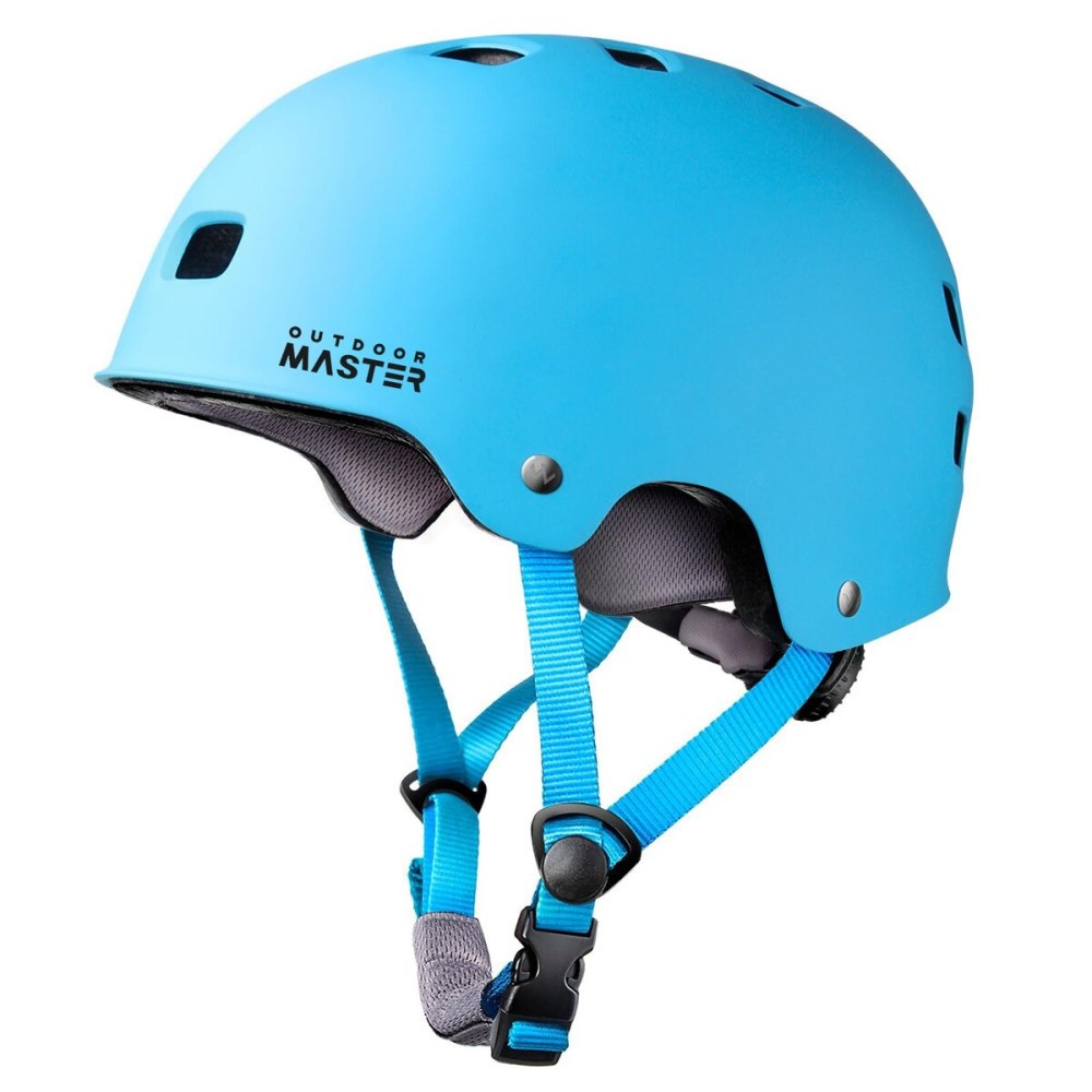 OutdoorMaster Skateboard Cycling Helmet - Two Removable Liners Ventilation Multi-Sport Scooter Roller Skate Inline Skating for Kids, Youth & Adults - XS - Blue