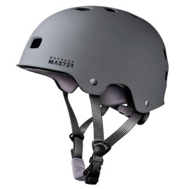OutdoorMaster Skateboard Cycling Helmet - Two Removable Liners Ventilation Multi-Sport Scooter Roller Skate Inline Skating for Kids, Youth & Adults - XS - Grey
