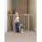 Babelio 29-48 Extra Wide Baby Gate with Adjustable Cat Door,Easy Install Pressure/Hardware Mounted,Auto Close Pet door for Stairs,House,Doorways,Effortless Walk Thru,Gray