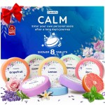CalmNFiz Shower Steamers Aromatherapy 8 Pack - Christmas Stocking Stuffers & White Elephant Gifts for Women, Men, Adults - Travel Essentials & Self Care Gifts for Relaxation of Home, Hotel & Gym