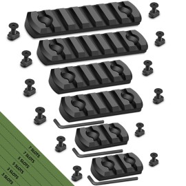 Anovo Single-Sided Rail 3-3-5-5-7-7 Slots Accessory Set-Style 1