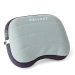 Ballast Beach Pillow - Comfy, Durable & Compact, Stays Put on Windy Beaches with Patented Sand Pouch, Inflatable Pillow for Beaches, Pools, Camping, Festivals and Travel (Moonlight Grey)