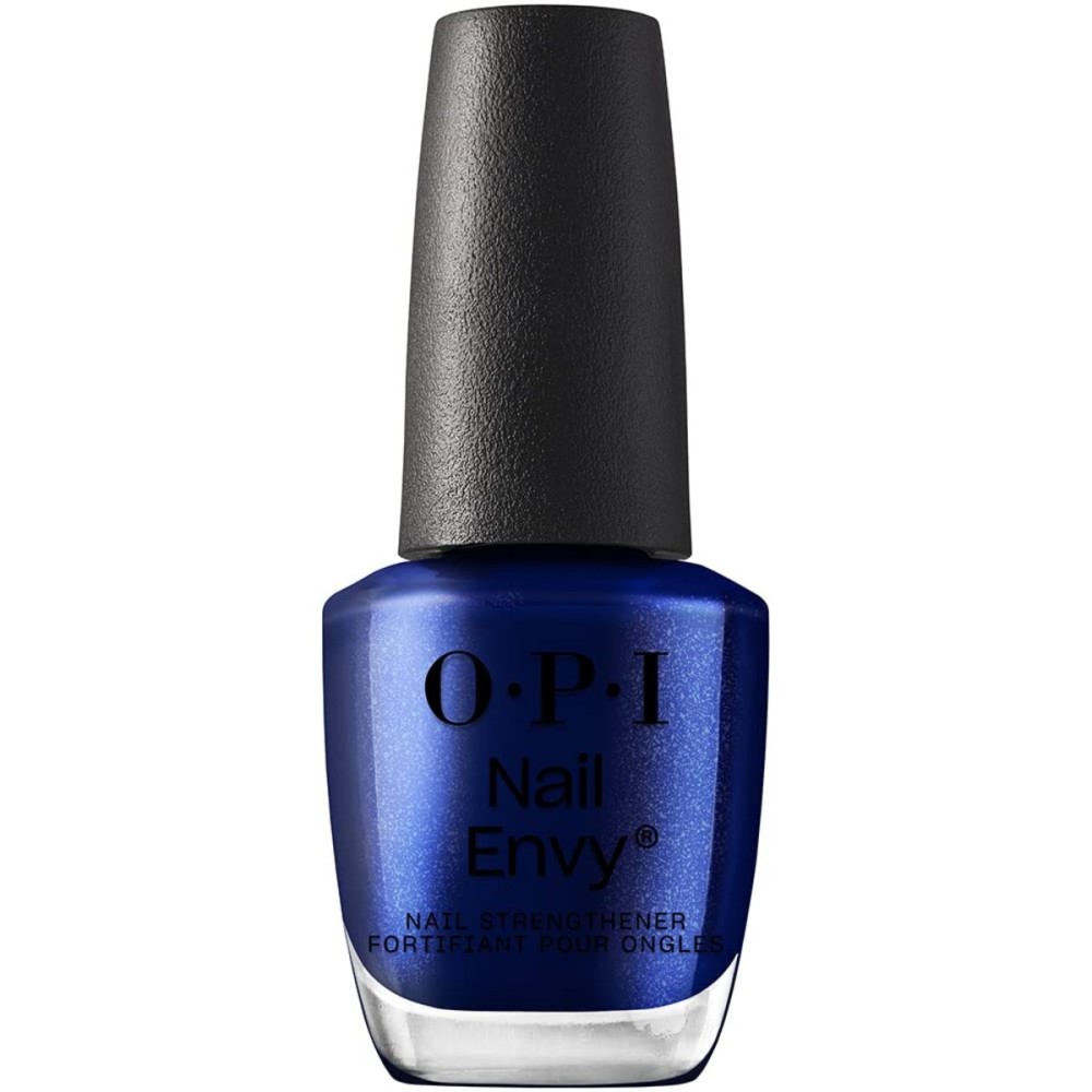 OPI Nail Envy Strengthener All Night Strong | Opaque Dark Blue Crme Strengthening Nail Polish Treatment | Strengthen Weak & Thin Nails