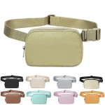 Fanny Belt Bag Waist Pack Crossbody Bags Bum Bag for Running Hiking Travel Workout Adjustable Strap for Women-Khaki green