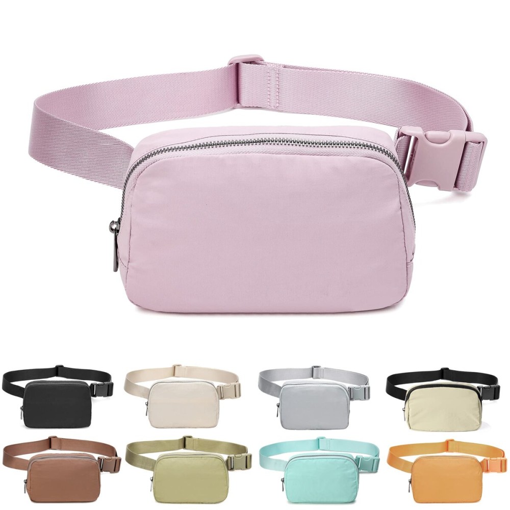 Fanny Belt Bag Waist Pack Crossbody Bags Bum Bag for Running Hiking Travel Workout Adjustable Strap for Women-Lavender