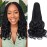 Curly Crochet Hair for Women Goddess Box Braids Crochet Hair Pre Looped French Curl Braiding Hair Crochet Braids 14 Inch 7 Packs French Curls Braids Layered Knotless Hair Extensions(1B)