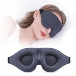 YIVIEW Sleep Mask for Side Sleeper, Complete Light Blocking 3D Sleeping Eye Mask, Soft Breathable Eye Cover for Women Men, Relaxing Zero Pressure Night Blindfold
