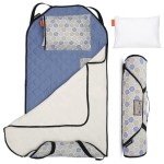 Tot Cot Kids Nap Mat - Toddler Preschool Daycare Bedding Cover with Blanket and Pillow - Ages 2 Yrs to 5 Yrs