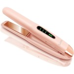 SUNMAY Cordless Hair Straightener, Titanium Portable Straightener for Travel, Dual Voltage Cordless Flat Iron Hair Straightener 2 in 1 with Comb & Clip for Women, Heat-up in Seconds, USB-C Fast Charge