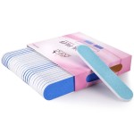 25PCS Mini Size PANA Professional Double Sided Nail Files - Blue, 80/80 Grit - Emery Board Nail Buffering File Manicure Pedicure Nail Polisher Washable