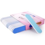 25PCS Mini Size PANA Professional Double Sided Nail Files - Blue, 180/180 Grit - Emery Board Nail Buffering File Manicure Pedicure Nail Polisher Washable