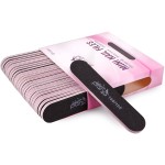 25PCS Mini Size PANA Professional Double Sided Nail Files - Black, 180/180 Grit - Emery Board Nail Buffering File Manicure Pedicure Nail Polisher Washable