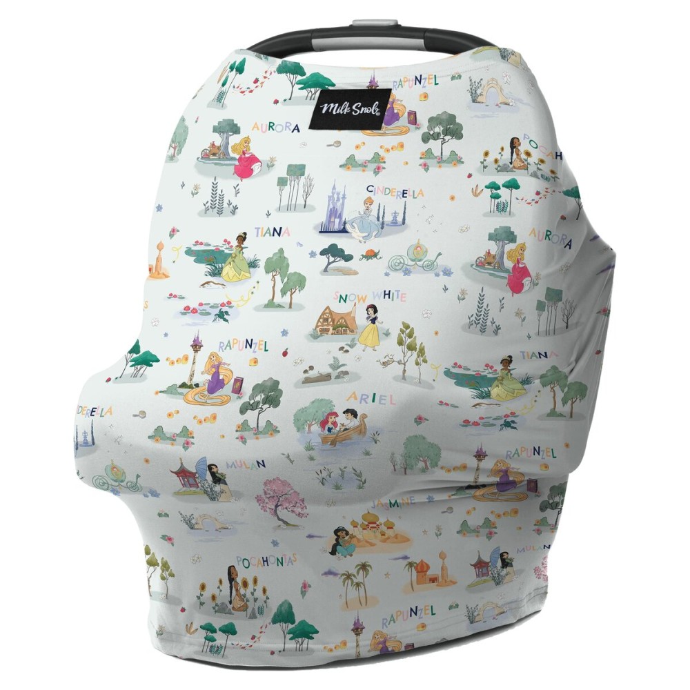 Milk Snob Original Disney Enchanted Kingdoms 5-in-1 Cover, Added Privacy for Breastfeeding, Baby Car Seat, Carrier, Stroller, High Chair, Shopping Cart, Lounger Canopy, Newborn Essentials, Nursing Top