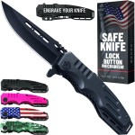 Best Dad Ever Gifts for Dad & Stepdad - Fathers Gifts Idea - Mens Gift Ideas from Daughter, Son, Wife - Presents for Men - Pocket Knife for Father Husband Grandpa 6681 G