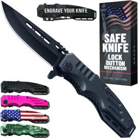 Best Dad Ever Gifts for Dad & Stepdad - Fathers Gifts Idea - Mens Gift Ideas from Daughter, Son, Wife - Presents for Men - Pocket Knife for Father Husband Grandpa 6681 G