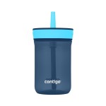 Contigo Kids Leighton Straw Tumbler with Spill-Proof Leak-Proof Lid 14oz Blueberry/Blue Raspberry