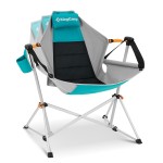 KingCamp Hammock Camping Chair, Swinging Portable Folding Camp Chairs for Adults Max 440lbs Heavy Duty Foldable Oversized Rocker with Aluminum Alloy Frame Cup Holder for Outdoor Beach Patio Sport