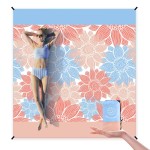 HIHOHO Beach Blanket Waterproof Sandproof Extra Large Beach Mat 79 X 83/120x108for 1-8 Adults Quick Drying Durable Outdoor Picnic Mat for Beach Travel Camping Hiking