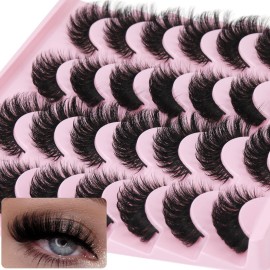 False Eyelashes Russian Strip lashes Cat Eye Eyelashes Faux Mink Lashes Fox Eye volume Dramatic Fake Lashes Look Like Extension Eyelashes Long Strip Wispy Lashes14 Pairs