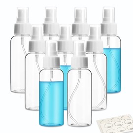 ZEJIA 9 Pack Small Spray Bottle, 2.7oz/80ml Travel Spray Bottle, Empty Fine Mist Spray Bottles, Refillable Mini Spray Bottles with Labels