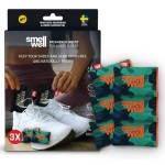 SmellWell - 3-Pack Scented Shoe Deodorizer Inserts - Odor Eliminators - Activated Bamboo Charcoal + Minerals - Natural Freshenes for shoes, bags, gloves - 6 x 1.8oz Original Size Camo Green