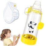 Ramixi Inhaler Spacer for Adult and Kids NESSI OTC SPACER (Panda/Yellow/Kids)