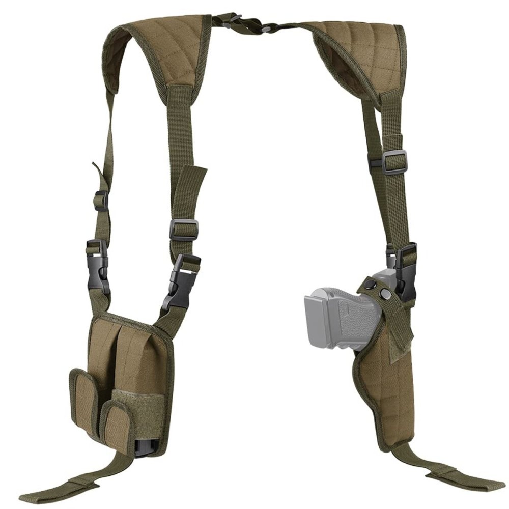 Shoulder Holster Xaegistac Airsoft Holsters General Vertical Gun Holster Adjustable for Most Kinds of Pistols (Khaki)