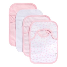 Burt\'s Bees Baby Infant Bibs, 100% Organic Cotton Drool Cloths, Newborn Essentials