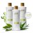 RAW SUGAR Sensitive Skin Simply Body Wash - Green Tea + Cucumber + Aloe Vera, Moisturizing & Brightening Bath & Shower Gel, Sulfate-Free, Paraben-Free & Vegan (Pack of 3)