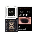 BEPHOLAN Single Matte Black Eyeshadow Palette,Cake Eyeliner Powder Goth Makeup Eyeshadow, Black Gothic Vampire Blood Makeup,Black Rose