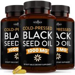 NEW AGE Black Seed Oil Softgel Capsules - Premium Cold-Pressed Nigella Sativa Producing Pure Black Cumin Seed Oil - Non-GMO & Vegetarian 90 Count (Pack of 3)